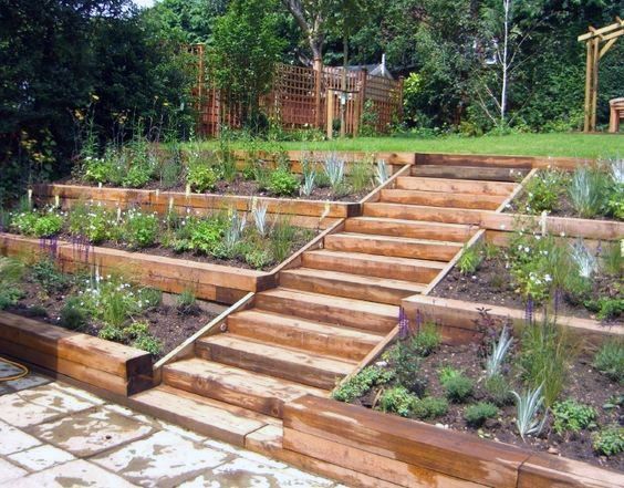 Top 50 Best Slope Landscaping Ideas - Hill Softscape Designs -   21 garden design Wall backyard ideas