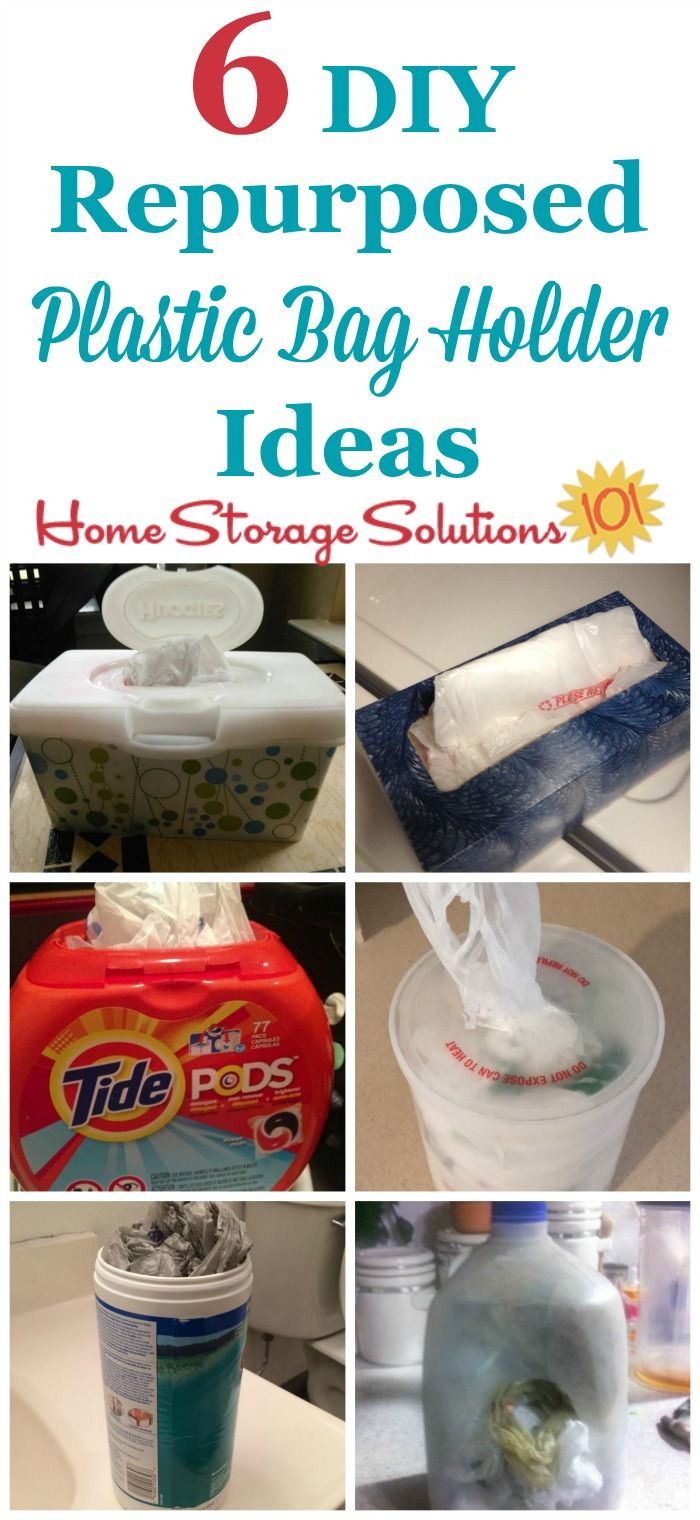 6 DIY Plastic Bag Holder Ideas Using Upcycled Containers -   23 diy Bag storage ideas