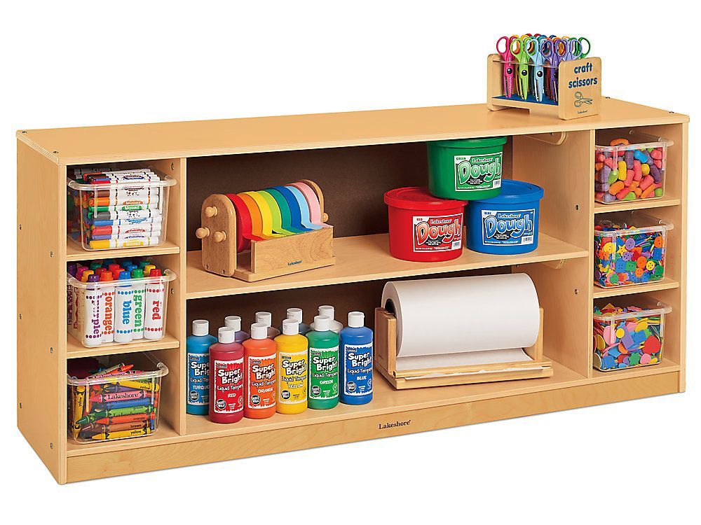 Classic Birch Cubbies & Shelves Low Storage Unit -   23 diy Bookshelf classroom ideas