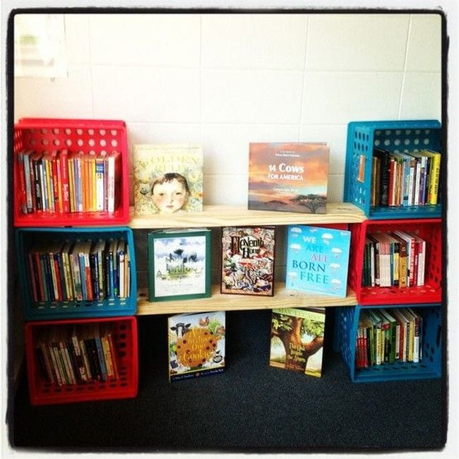 23 Creative Ways to Use Milk Crates in the Classroom - We Are Teachers -   23 diy Bookshelf classroom ideas