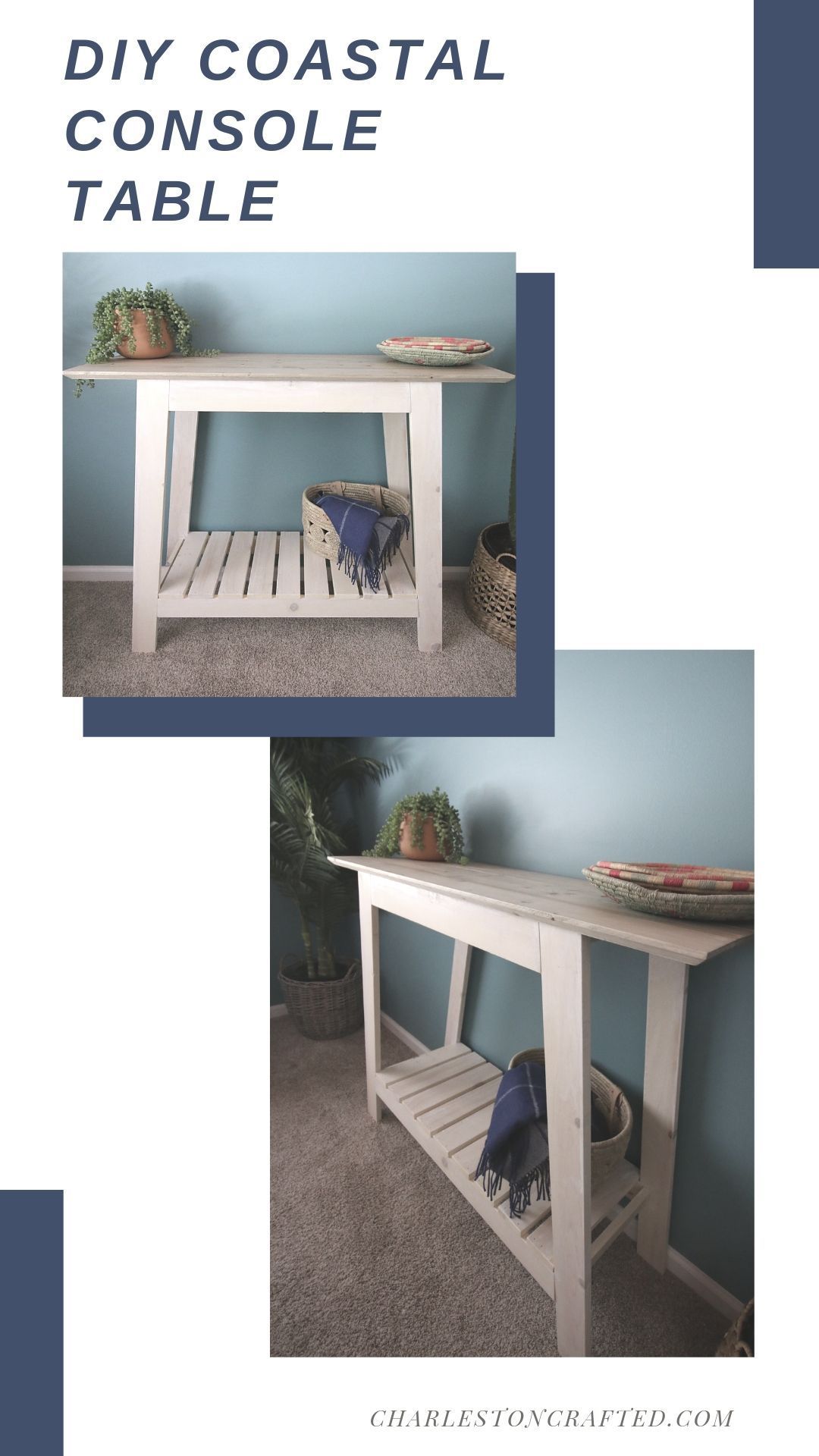 How to build a DIY wooden farmhouse console table -   23 diy Bookshelf classroom ideas