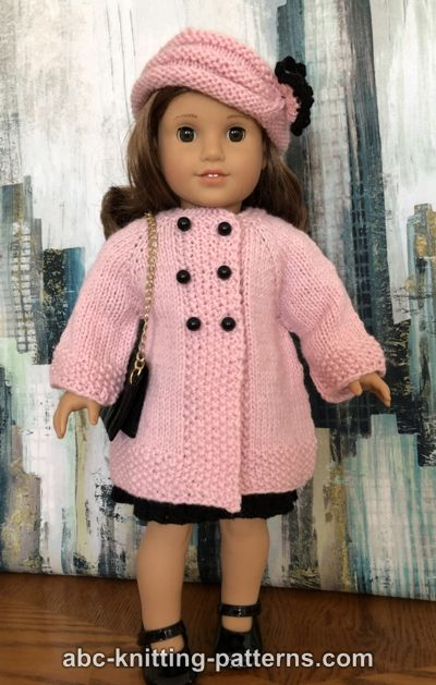 American Girl Doll Vintage Double-Breasted Jacket -   DIY Clothes Jacket girl dolls