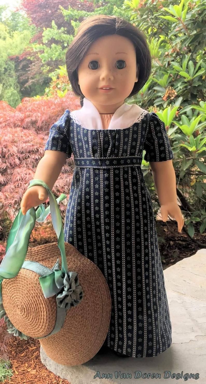 PDF Pattern Elinor Regency Dress for 18 inch dolls | Etsy -   DIY Clothes Jacket girl dolls