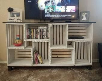 Behind the Couch Console Table Plans -   17 DIY Crate Bookshelf ideas