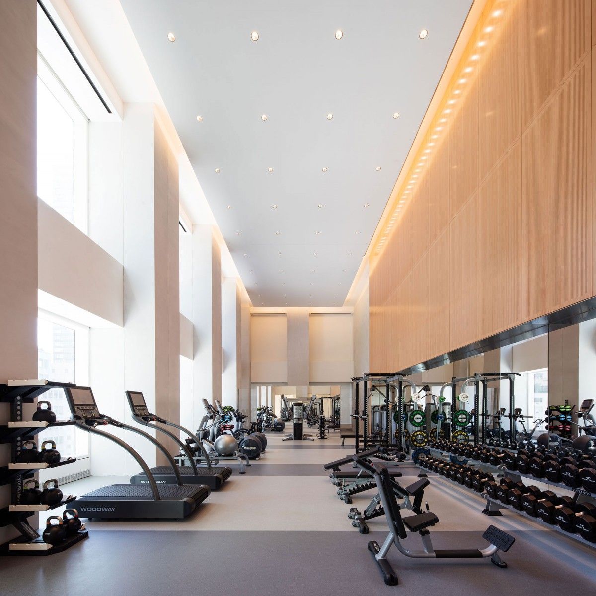 New Images Reveal 432 Park Avenue's Luxury Amenity Spaces -   17 modern fitness center interior ideas