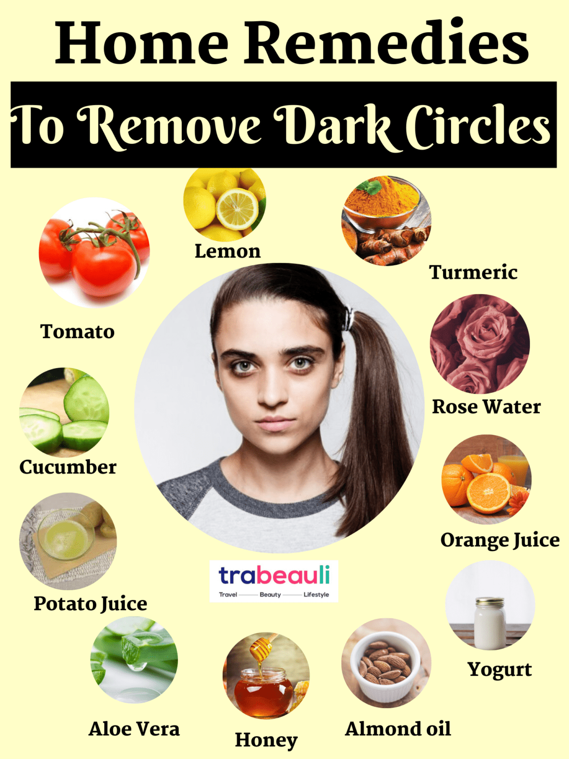 How To Get Rid Of Dark Circles At Home (Overnight) | Trabeauli -   18 how to get rid of dark circles under eye ideas