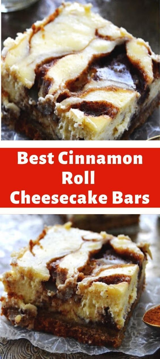 Best Cinnamon Roll Cheesecake Bars - newsronian -   19 cinnamon roll cheesecake recipes ideas