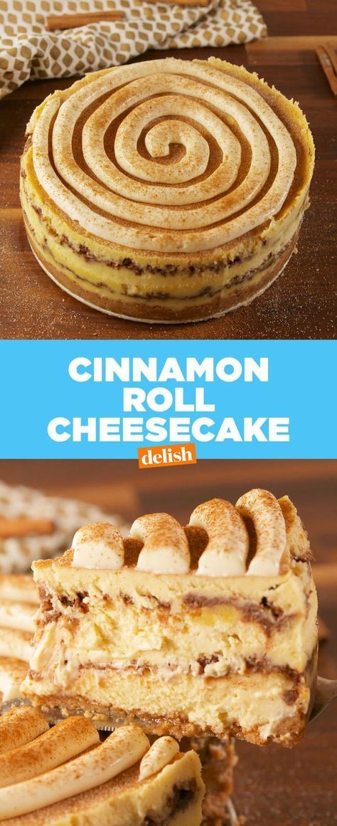 This Cinnamon Roll Cheesecake Is A SHOWSTOPPER -   19 cinnamon roll cheesecake recipes ideas