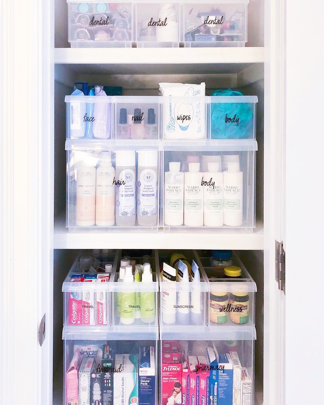THE HOME EDIT ® on Instagram: “A fully stocked - and maximized - bathroom closet вњЁ Products from this post - along with THE book, and our other favorite items - are…” -   19 the home edit organization closet ideas