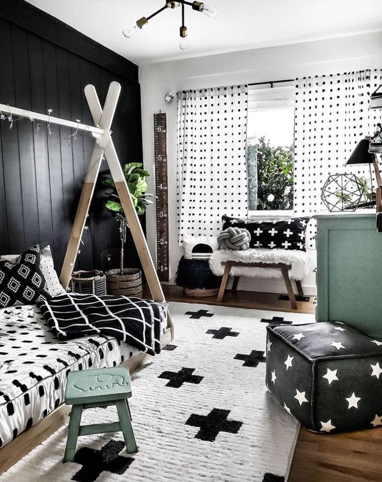 Amoret Area Rug -   20 black and white aesthetic bedroom ideas