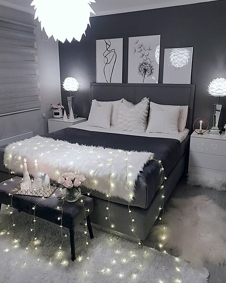 a r i e l -   20 black and white aesthetic bedroom ideas