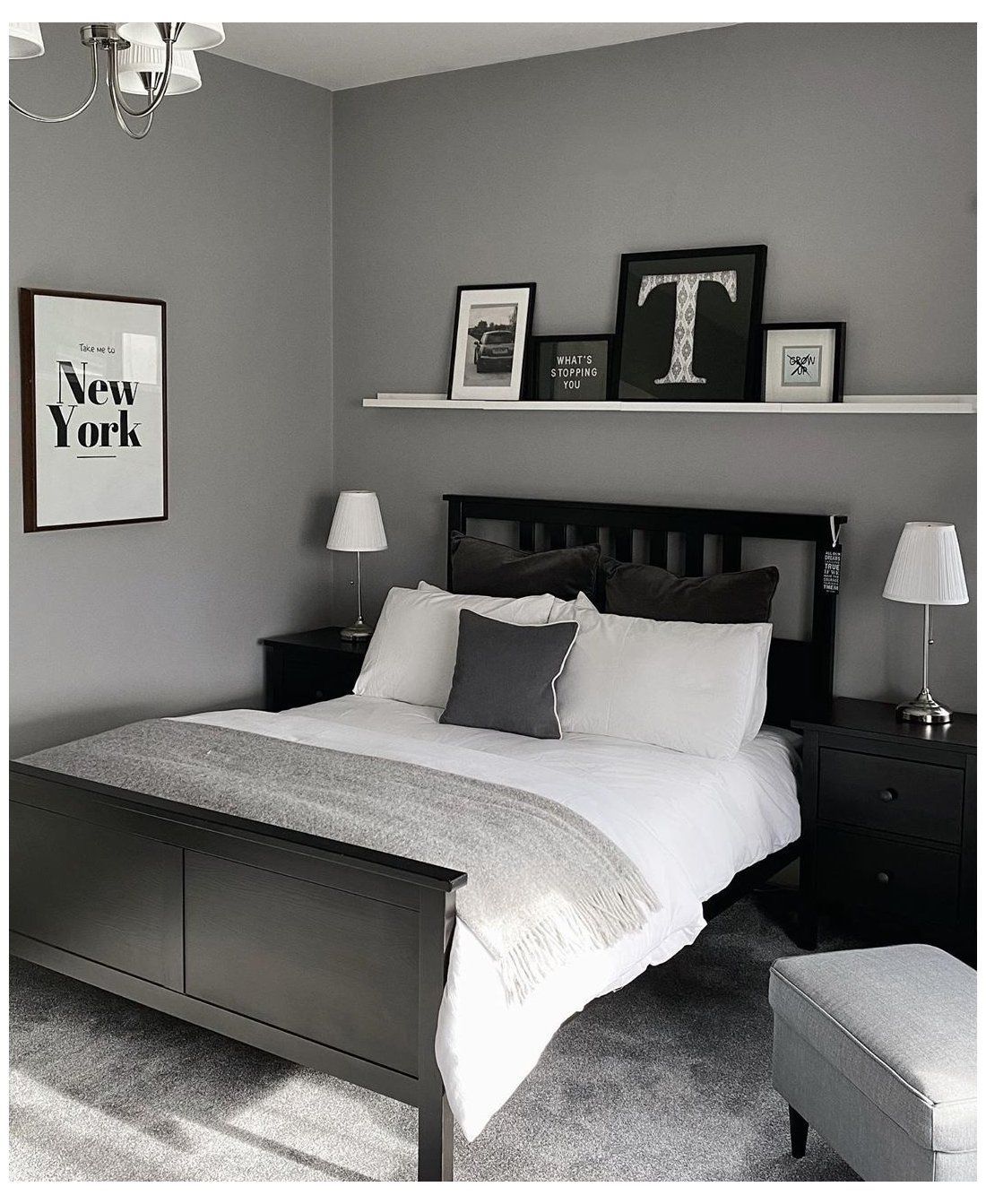 ikea bedroom men -   20 black and white aesthetic bedroom ideas