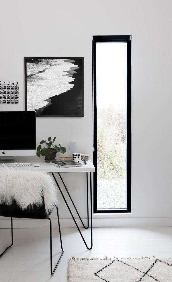SOOuk Black Beach Print on Garmentory -   20 black and white aesthetic bedroom ideas