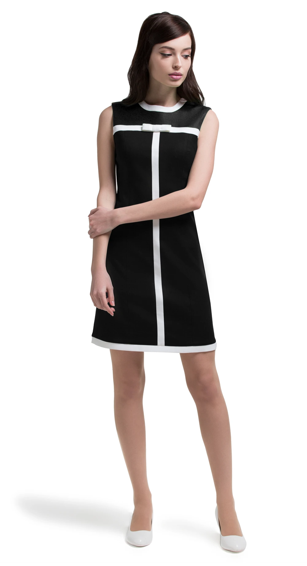 MARMALADE Mod 60s Style Dress with Black Panel -   60s style Dress