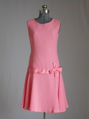 Vintage Party Dress 1960s Candy Pink Dress Mod Party Dress 60s Party Dress Retro Mod Mini Dress Vintage Clothing -   60s style Dress