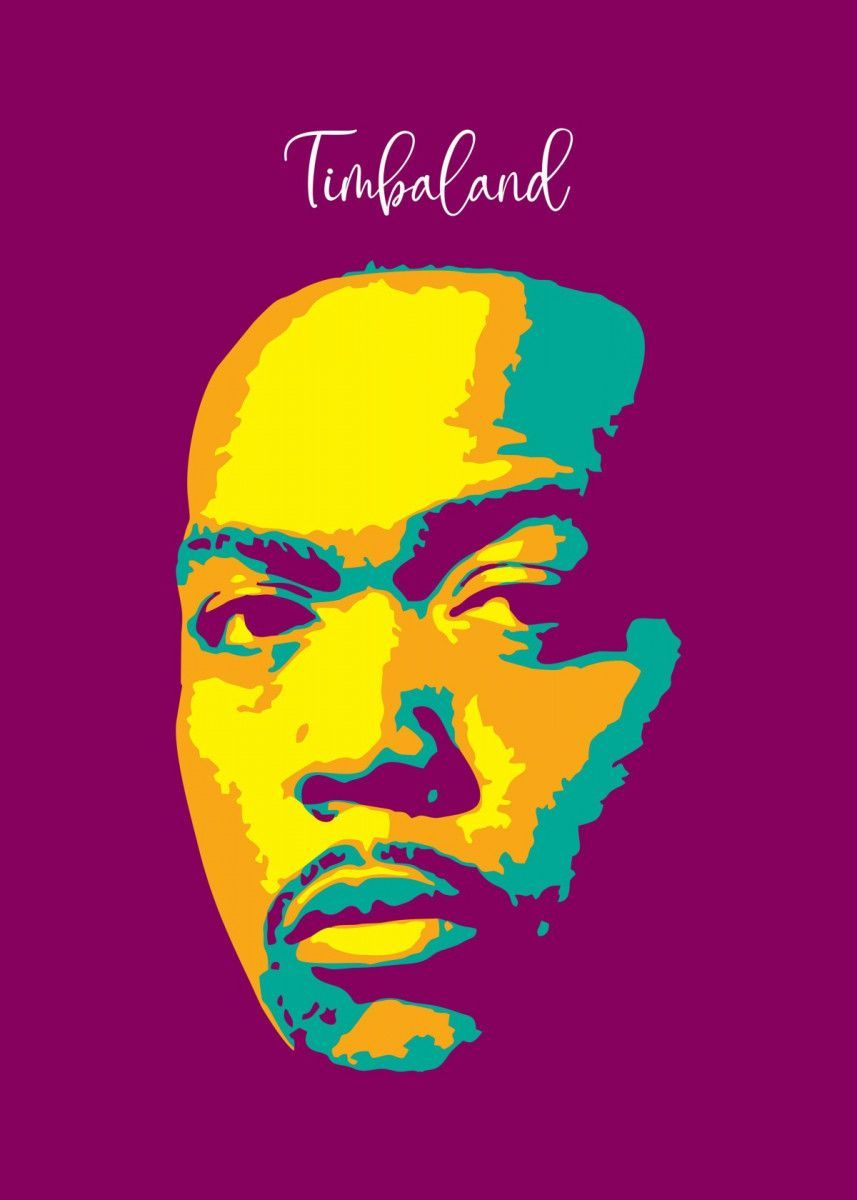 'Timbaland Pop art' Poster Print by taurungka Graphic Design | Displate -   beauty Art music