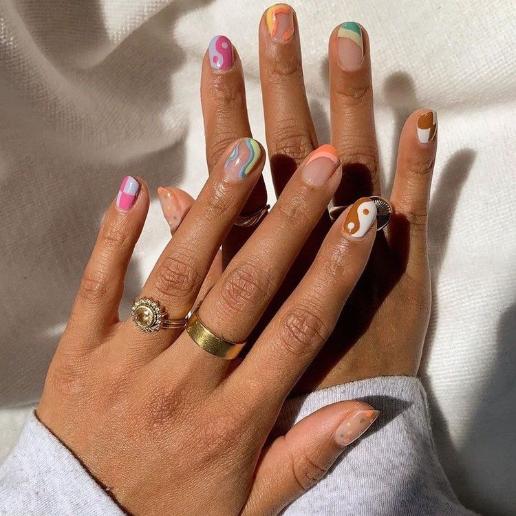 Skip the Salon: How to Execute 5 Beautiful Nail-Art Ideas at Home — Who What Wear -   beauty Art