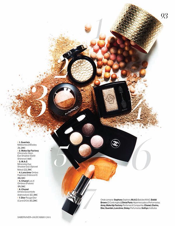 Beauty Editorial - SV/Saber Viver, December 2014 -   beauty Editorial gold