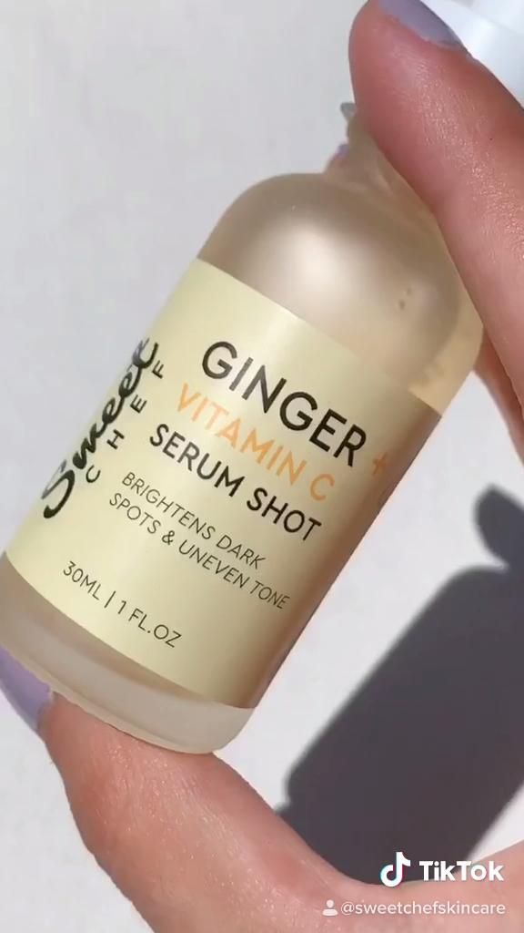 Ginger + Vitamin C Serum Shot by Sweet Chef Skincare -   beauty Skin art