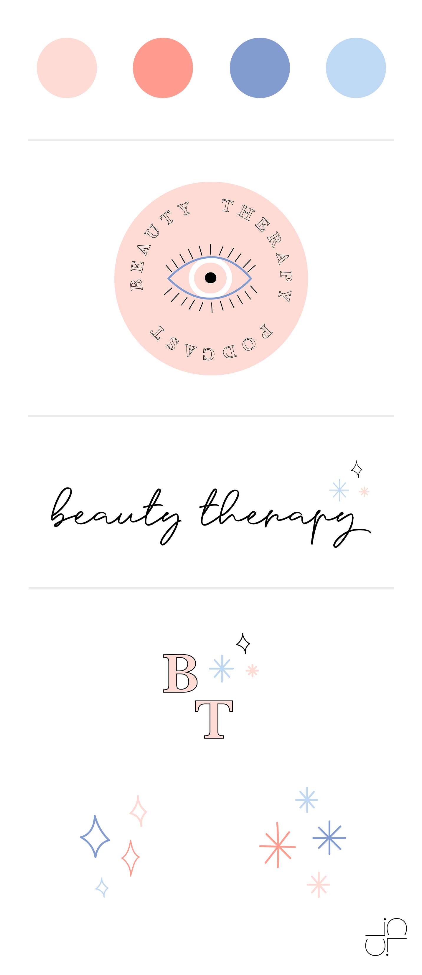 Feminine Logo Design for Beauty Therapy Podcast - Chloe Leonard Studio -   beauty Therapy design