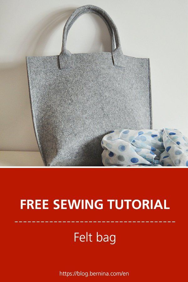 Felt Bag - Simple Sewing Tutorial -   diy Bag felt