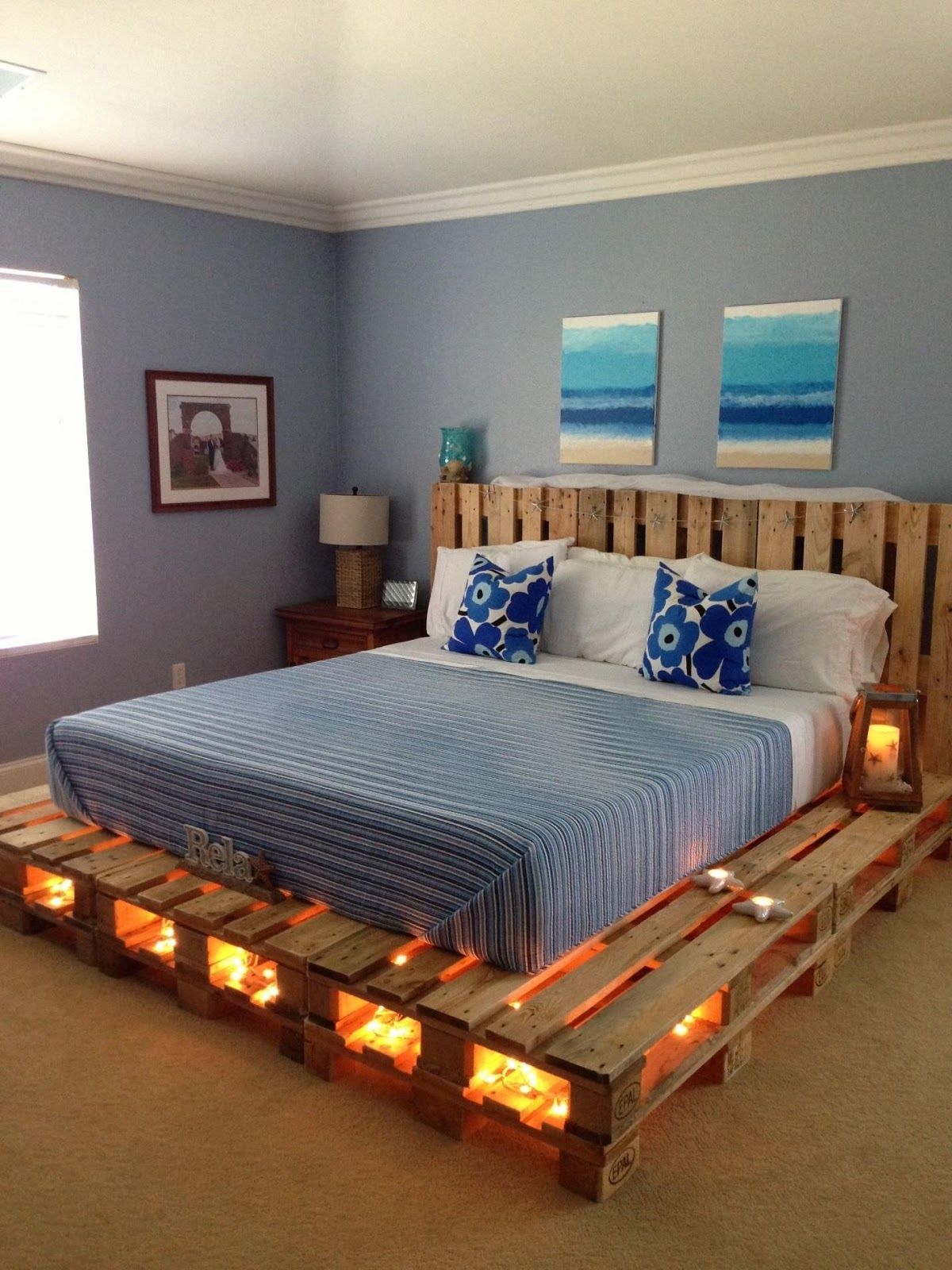 Why buy a bed when you can use pallets to make one? Here are 14 fantastic ideas -   diy Bed Frame decor