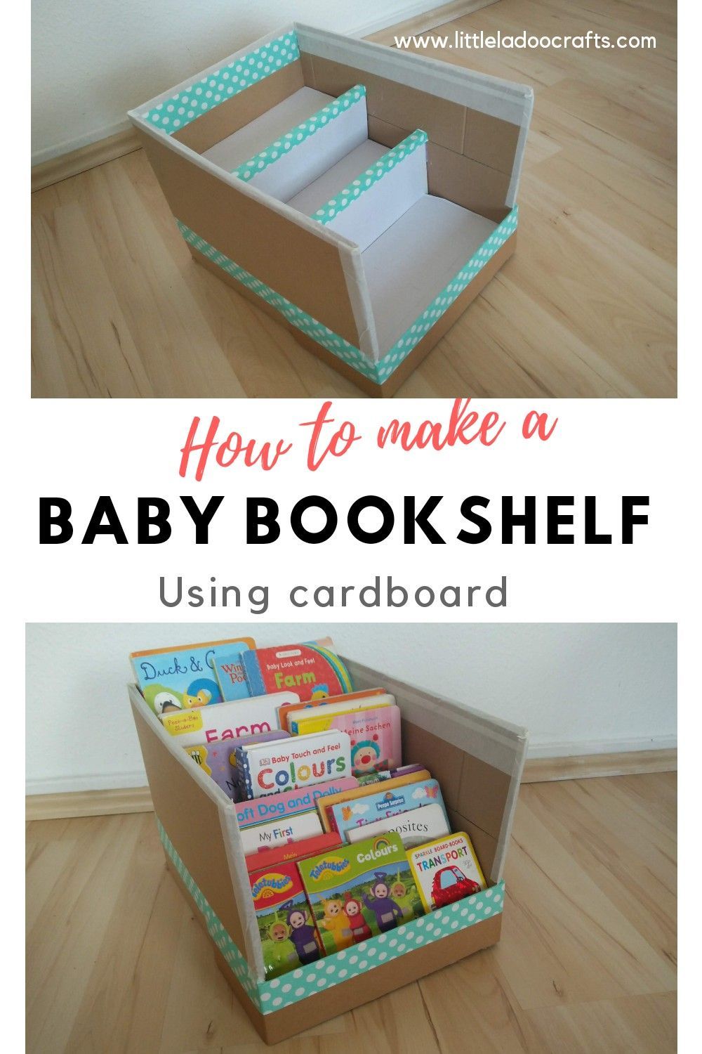 Baby bookshelf from cardboard -   diy Bookshelf cardboard
