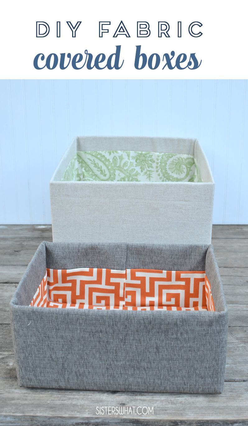 DIY Fabric Covered Boxes -   diy Box cover