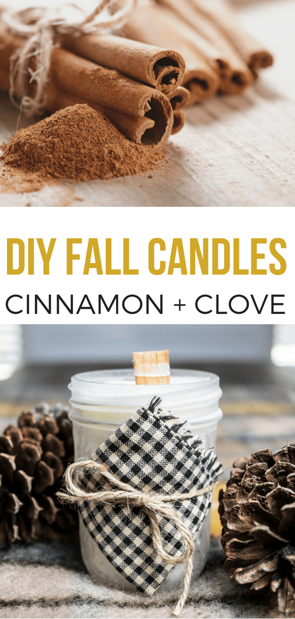 Cinnamon + Clove Fall Candles -   diy Candles cinnamon