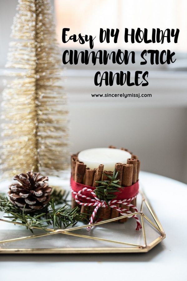 DIY Cinnamon Stick Candle -   diy Candles cinnamon