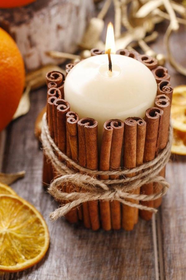 diy Candles cinnamon
