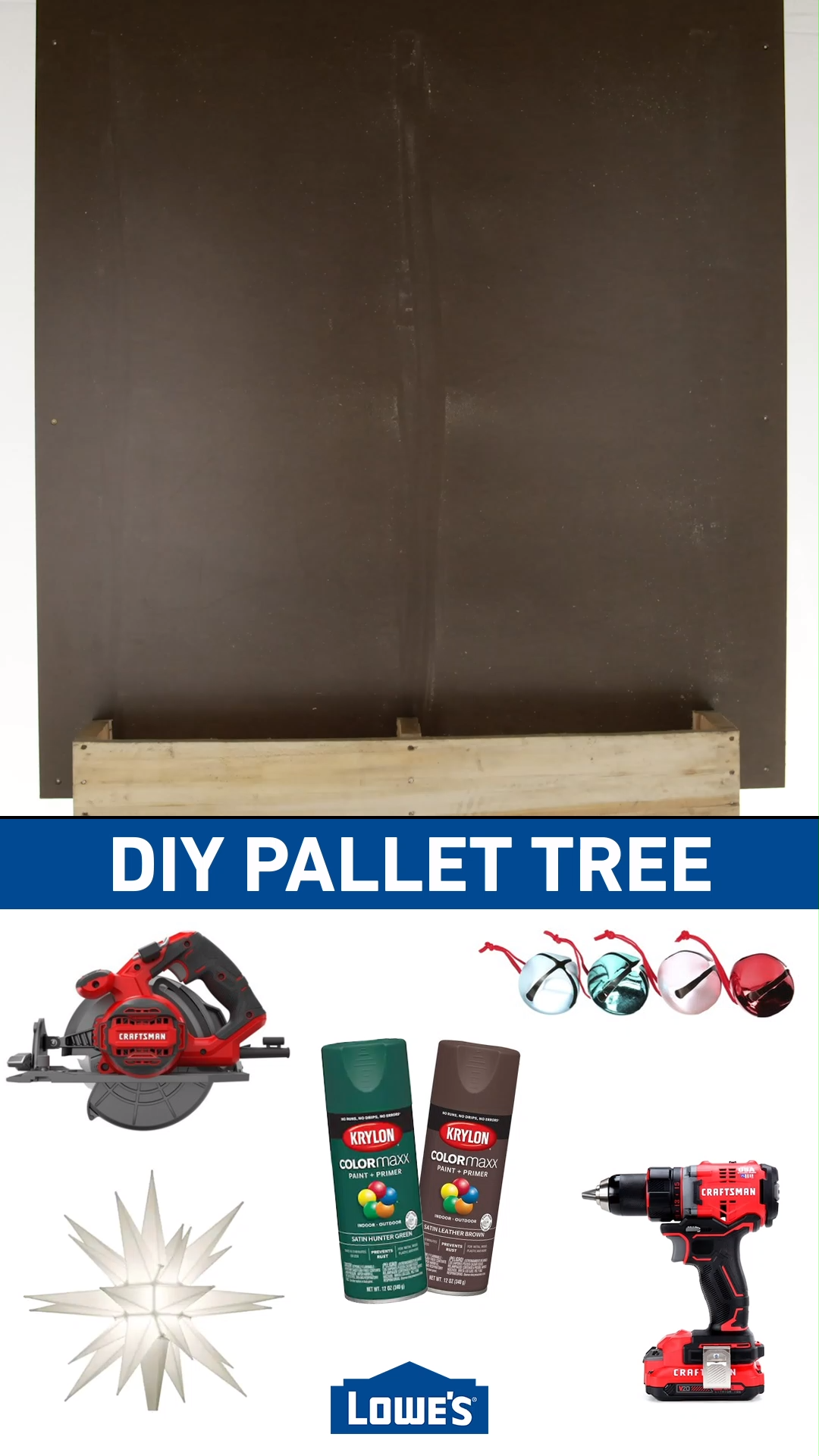 DIY Pallet Tree from Lowe's -   diy Christmas Decorations for inside