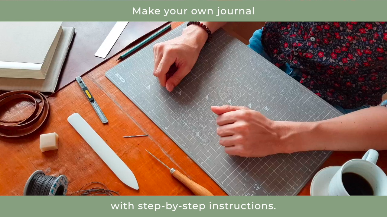 How to Make a Leather Journal in Easy-to-Follow Steps -   diy Cuadernos manualidades