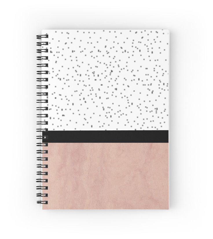 Pink marble and dots Spiral Notebook -   diy Cuadernos manualidades