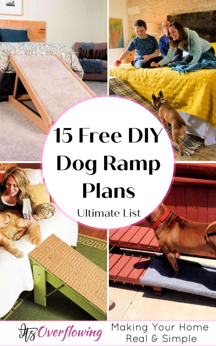 15 Free DIY Dog Ramp Plans With Detailed Instructions -   diy Dog stairs