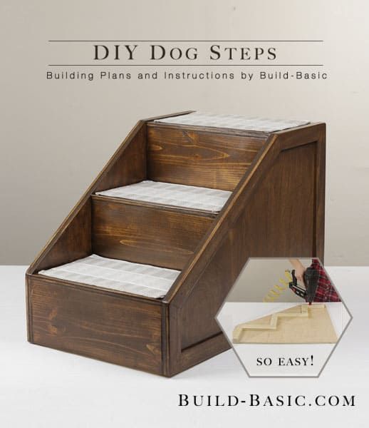 19 DIY Dog Ramps & Steps (For Bed and Stairs) | PlayBarkRun -   diy Dog stairs