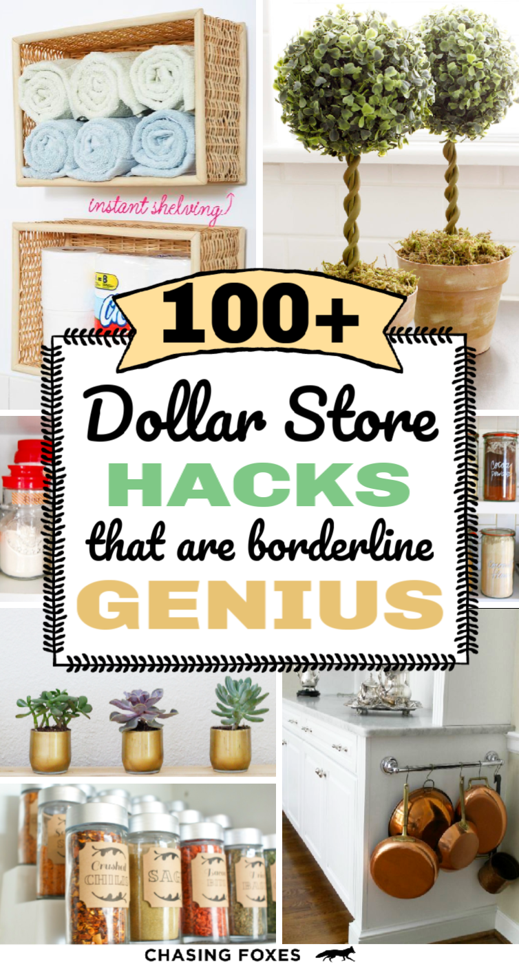 100+ Dollar Store Hacks That Are Borderline Genius -   diy Dollar Tree crafts
