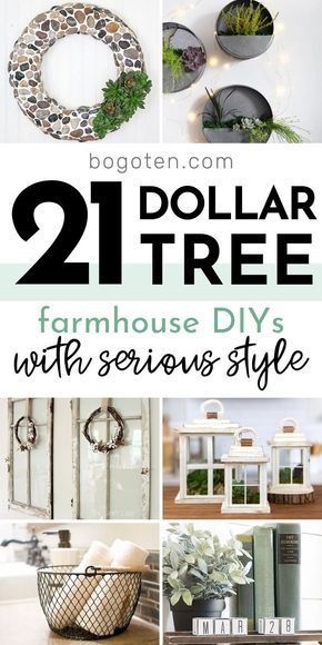 Dollar Tree Farmhouse DIYs They'll Think Cost a Fortune! -   diy Dollar Tree crafts