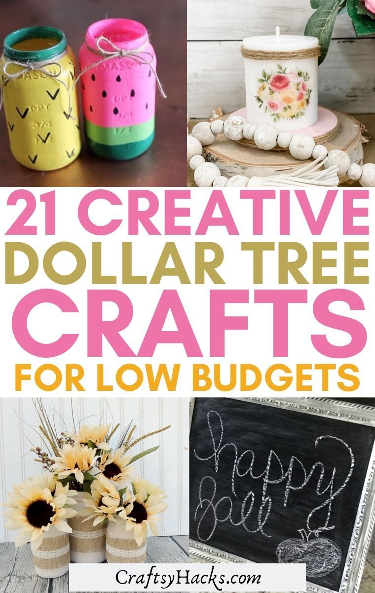 21 Creative Dollar Tree Crafts for Low Budgets -   diy Dollar Tree crafts