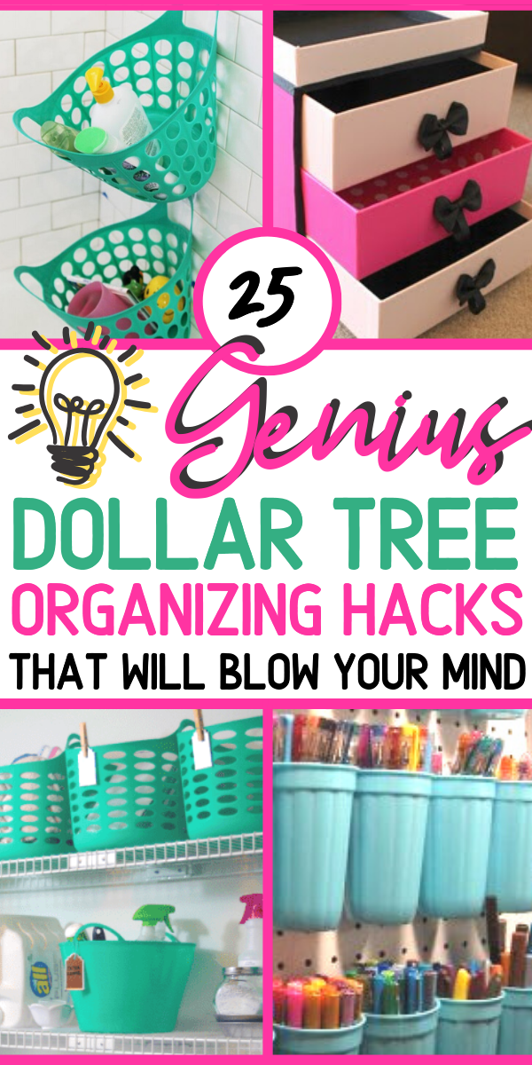 25 Organization Ideas For Home (Dollar Store Organizing Hacks For Storage) -   diy Dollar Tree crafts