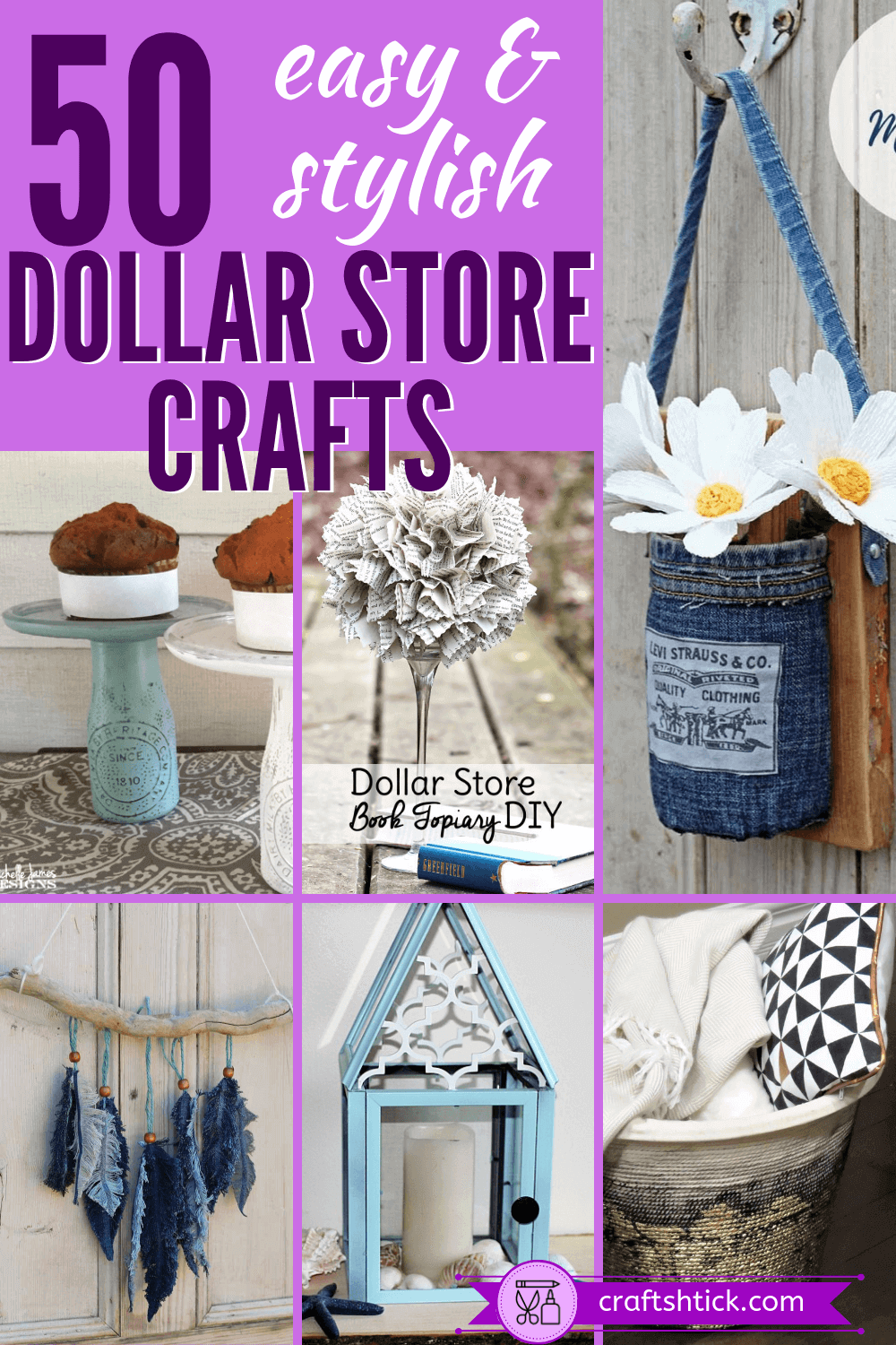 Dollar Tree Crafts And DIY Projects • Craft Shtick -   diy Dollar Tree crafts