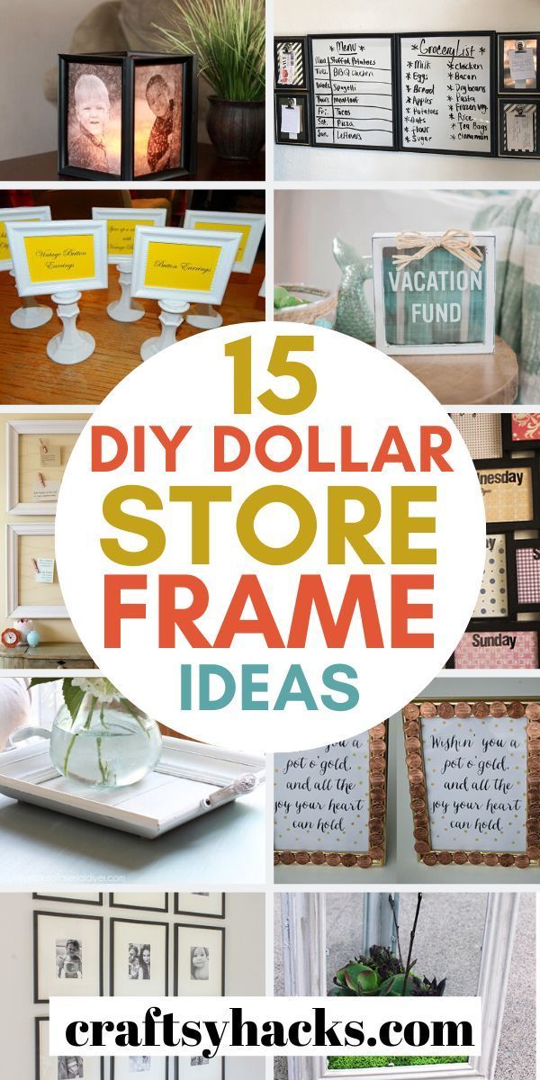 15 Beautiful Dollar Store Frame Crafts -   diy Dollar Tree frames