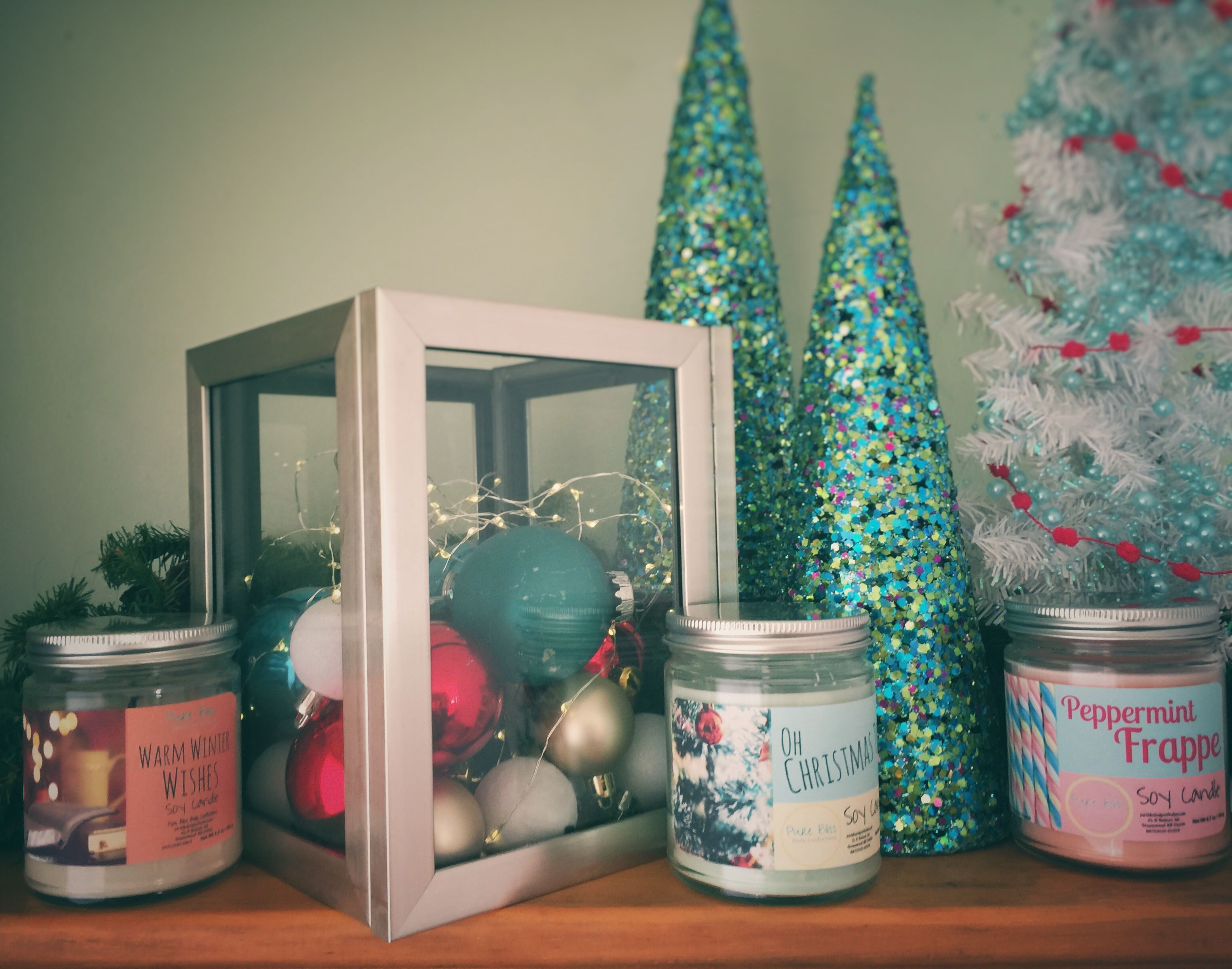 Dollar Store DIY Lantern Box to compliment these festive candles -   diy Dollar Tree frames
