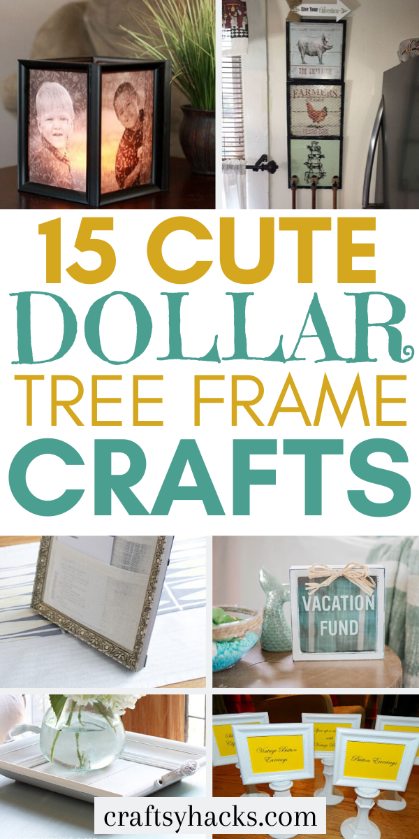 15 Beautiful Dollar Store Frame Crafts -   diy Dollar Tree frames