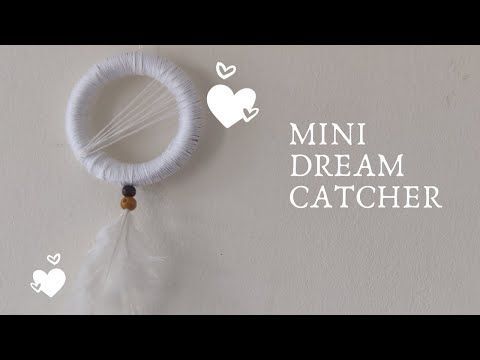 Wall Decor || Tiny Dream Catcher by Wall of Crafts || Mini Dream Catcher || DIY -   diy Dream Catcher mini