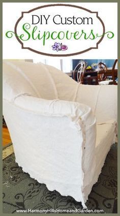 How to Slipcover a Chair the Easy Way! -   diy Furniture upholstery