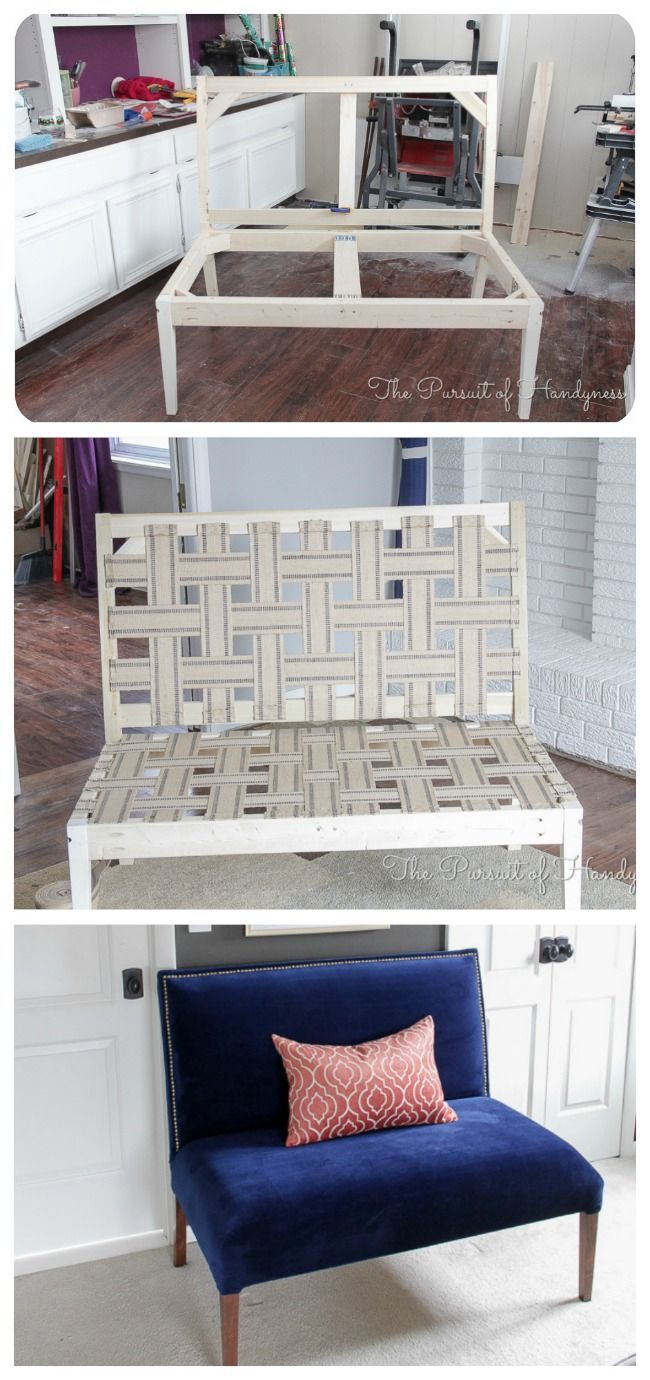 Diy Upholstered Settee -   diy Furniture upholstery