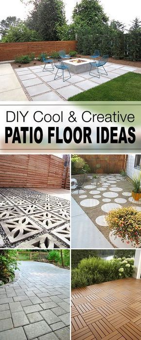 9 DIY Cool & Creative Patio Flooring Ideas • The Garden Glove -   diy Garden floor