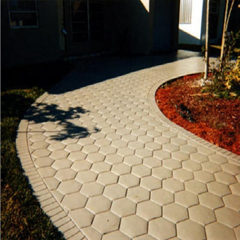 AILJ Paving Brick for Garden Pavement Mold DIY Plastic Path | Etsy -   diy Garden floor