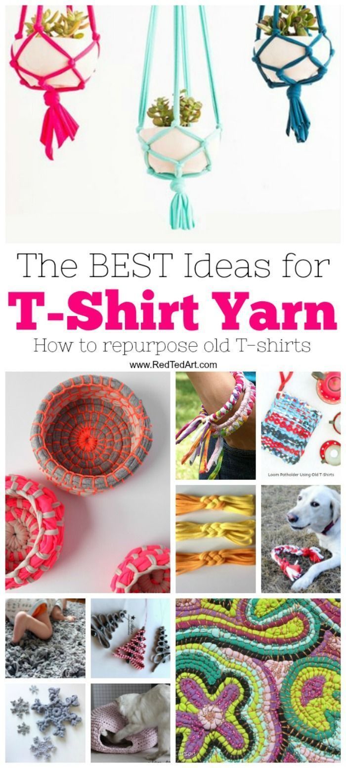 T-Shirt Yarn Ideas - Red Ted Art -   diy Ideas tshirt